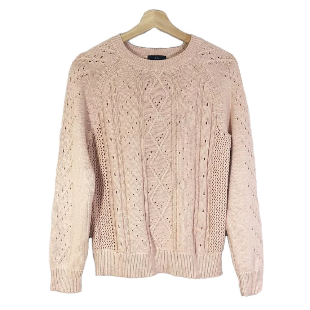 J. Crew peach Pink Crew Neck Sweater